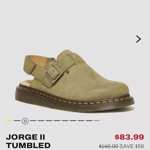 Dr Martens Olive Green Buckle Strap Sandals